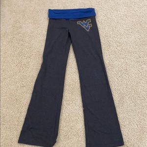 VS Pink WVU yoga pants